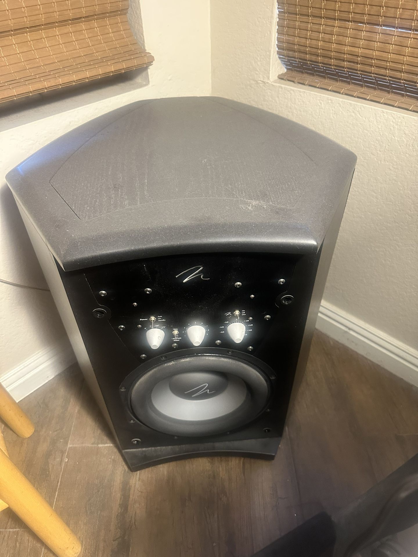 Martin Logan Rare Tri Sub Descent Three Subwoofers Wall Firing