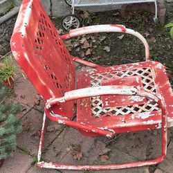♦️Vintage motel patio chairs (pair) c. 1940s–1950s♦️