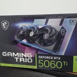 MSI Gaming RTX 5060 Ti 8G Gaming Trio OC Graphics Card - Brand New Sealed
