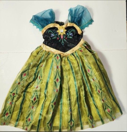 Disney Girl's Frozen Ana's Corination Day Dress Size: 4T-5T