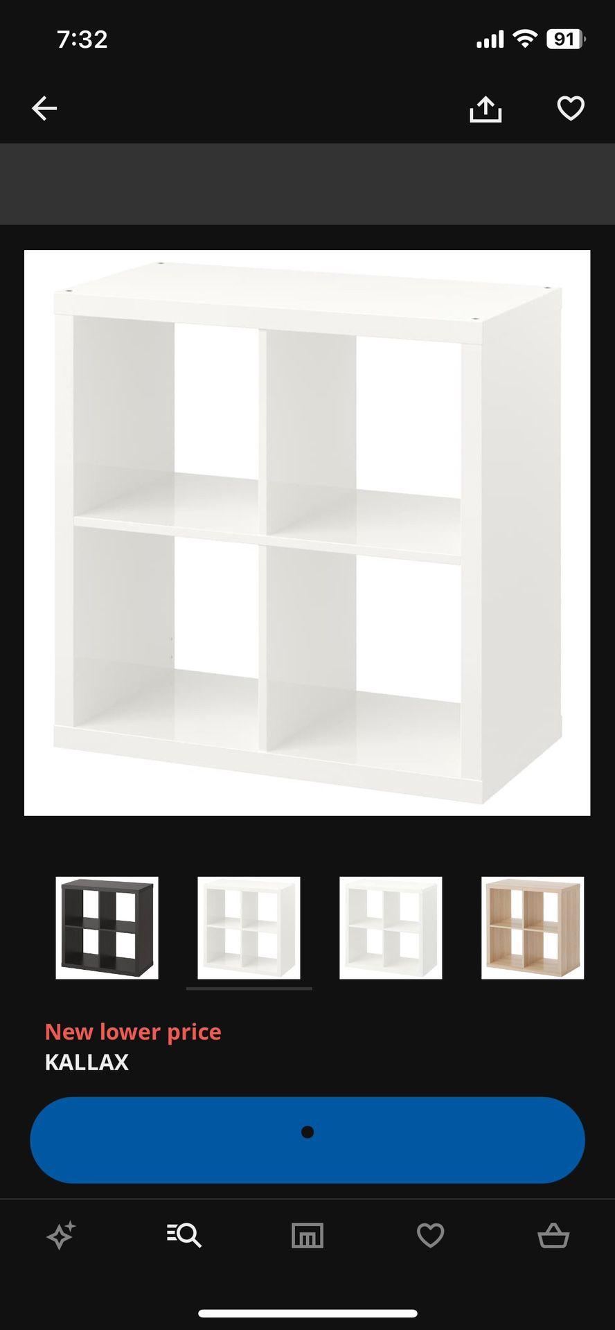 4 Cube Shelf Unit 
