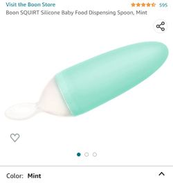 boon squirt silicone baby food dispensing spoon