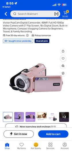 pink camcorder