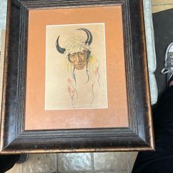 Blackfeet Indian Print