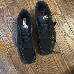 🚨 Travis Scott x AirJordan 1 Low OG “Black Phantom” – Size 10