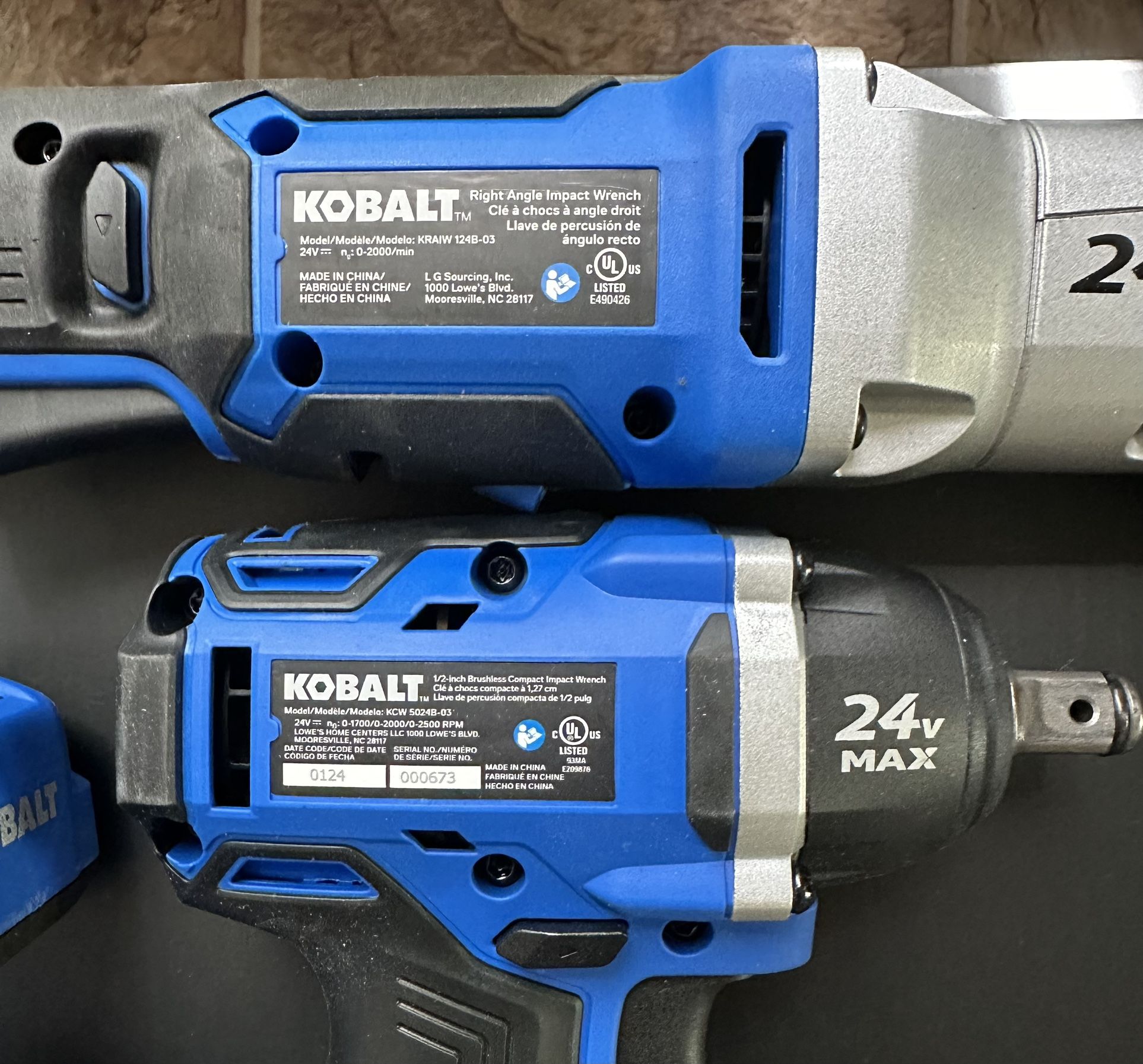 Drill Kobalt 24v Right Angle Impact Wrench Brushless Lowes 672825