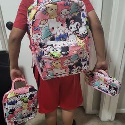 Hello kitty and friends backpack set