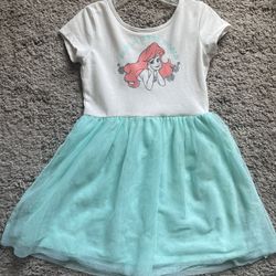 Disney Ariel Little Mermaid  Tutu Dress Size 5T 