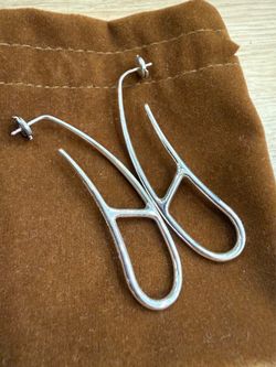 Hermès Chaine d'Ancre Punk (or Twist) Hoop Earring