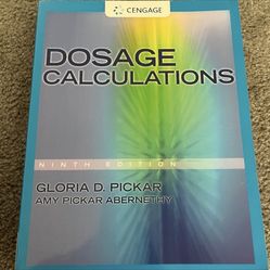 Dosage Calculations Nithth Edition Textbook