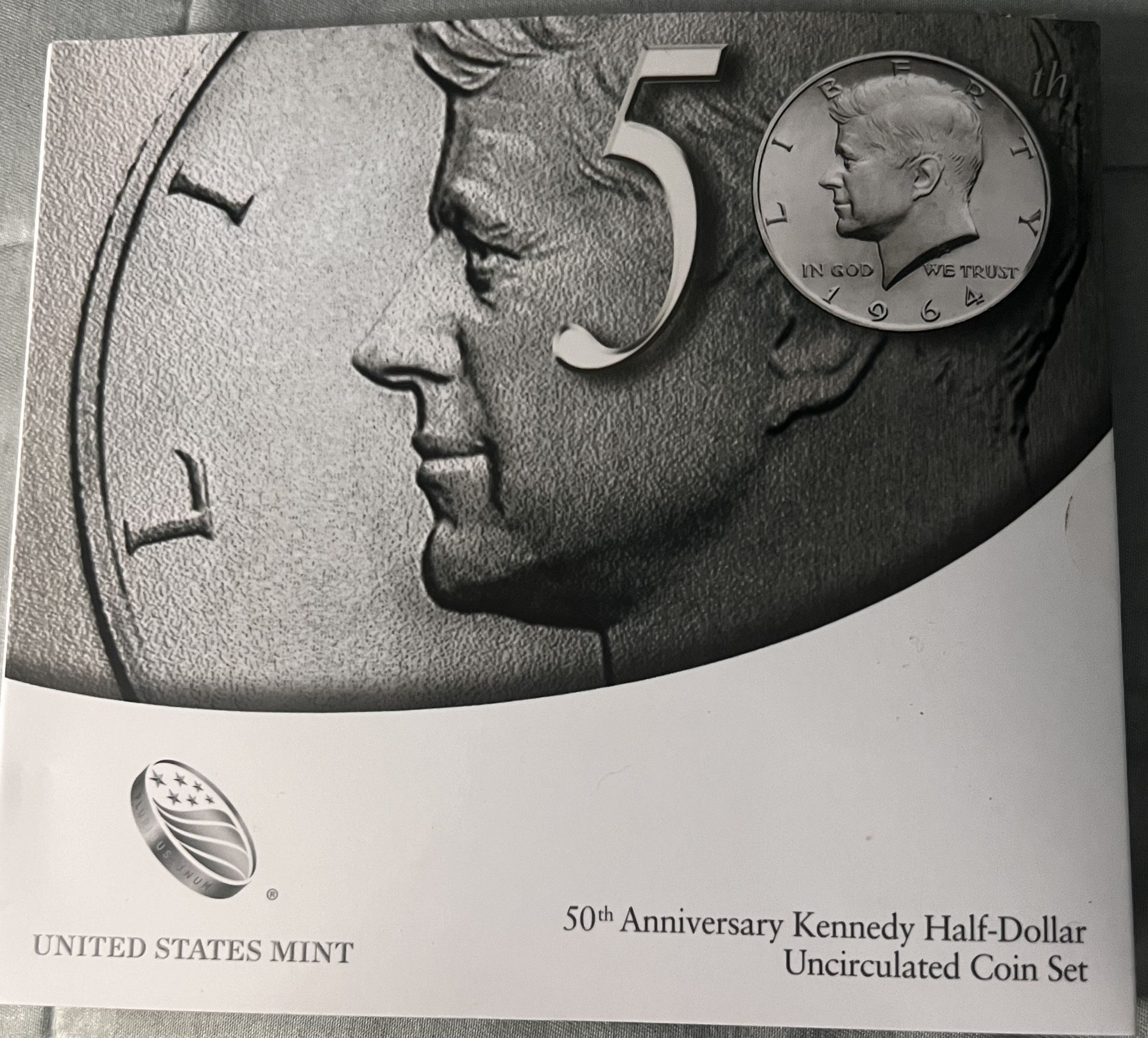 Unopened 50th anniversary Kennedy half dollar Set