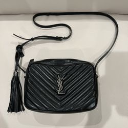 Yves Saint Laurent YSL Designer Black Crossbody Bag