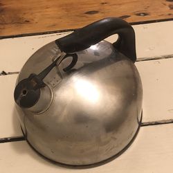 Stainless Teapot Stovetop Vintage