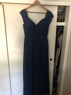 Formal Navy Dress, Prom Bridesmaid Formal