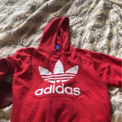 Red Adidas Hoodie Xl