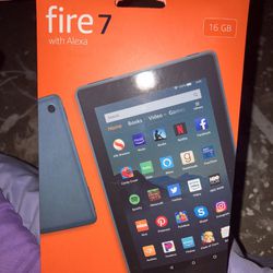 16 Gb Black Amazon Fire Tablet. Brand New Never Opened(box Is Still Closed)