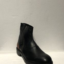 Sabatter Boot Black Premium Leather Round Toe 13