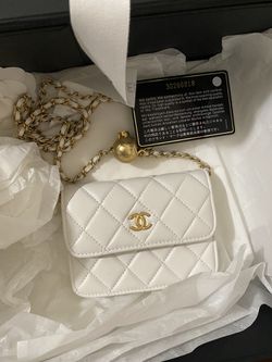 Chanel Lambskin Quilted Vertical Pearl Crush Flap with Chain Black –  STYLISHTOP