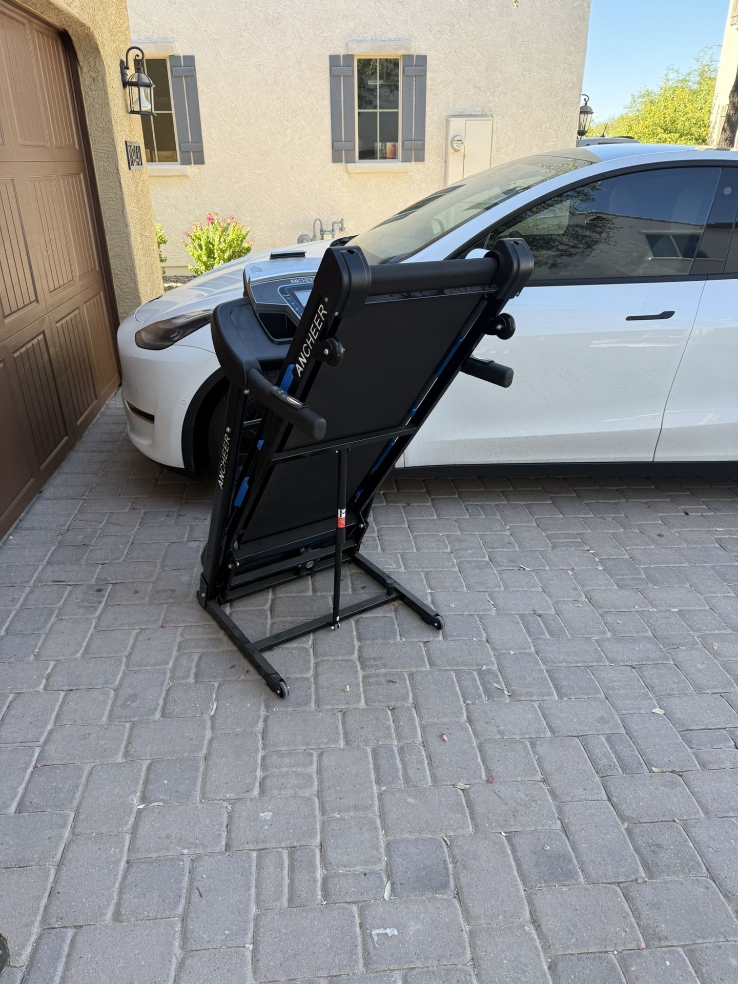 ANCHEER Folding Treadmill – $200