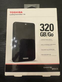 New Toshiba External 320GB Drive
