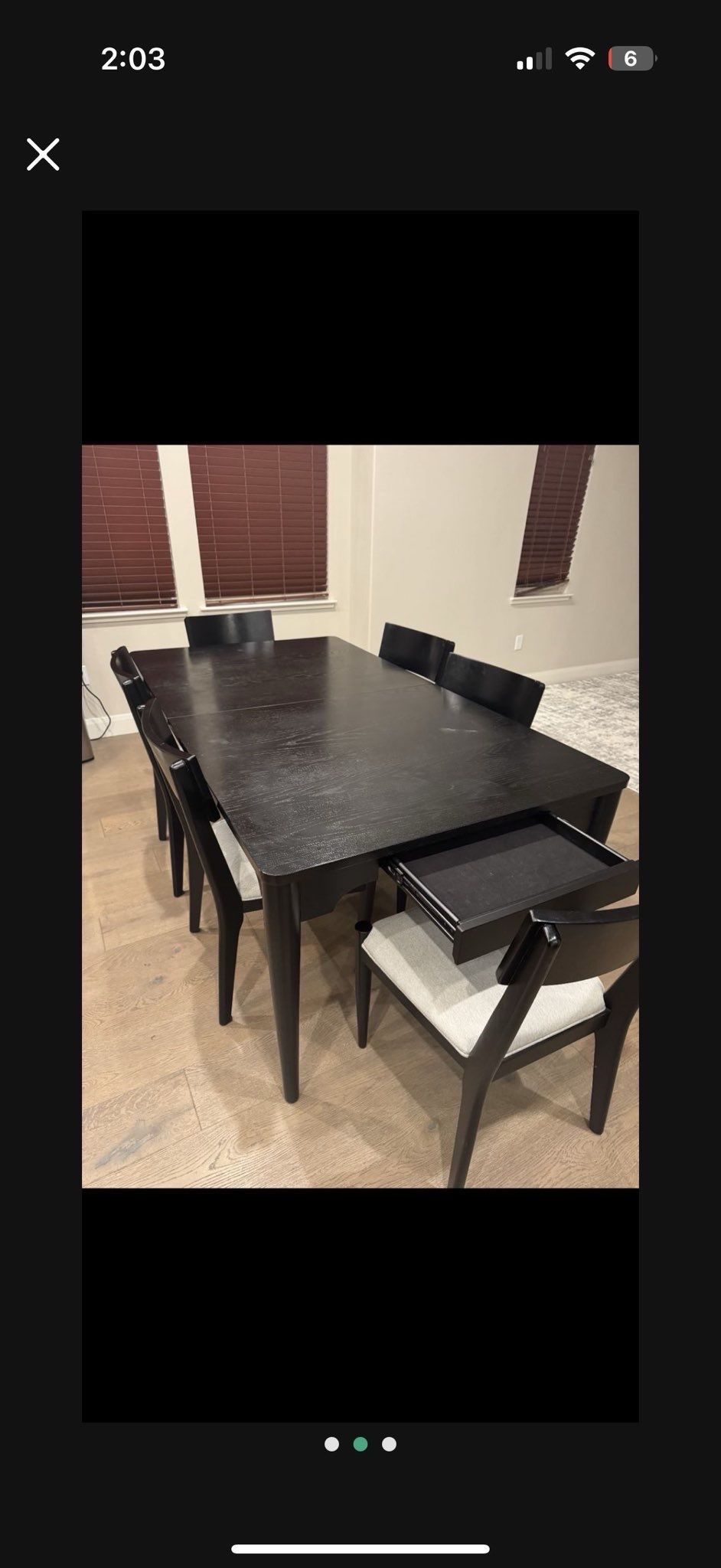 Black Dinning Table
