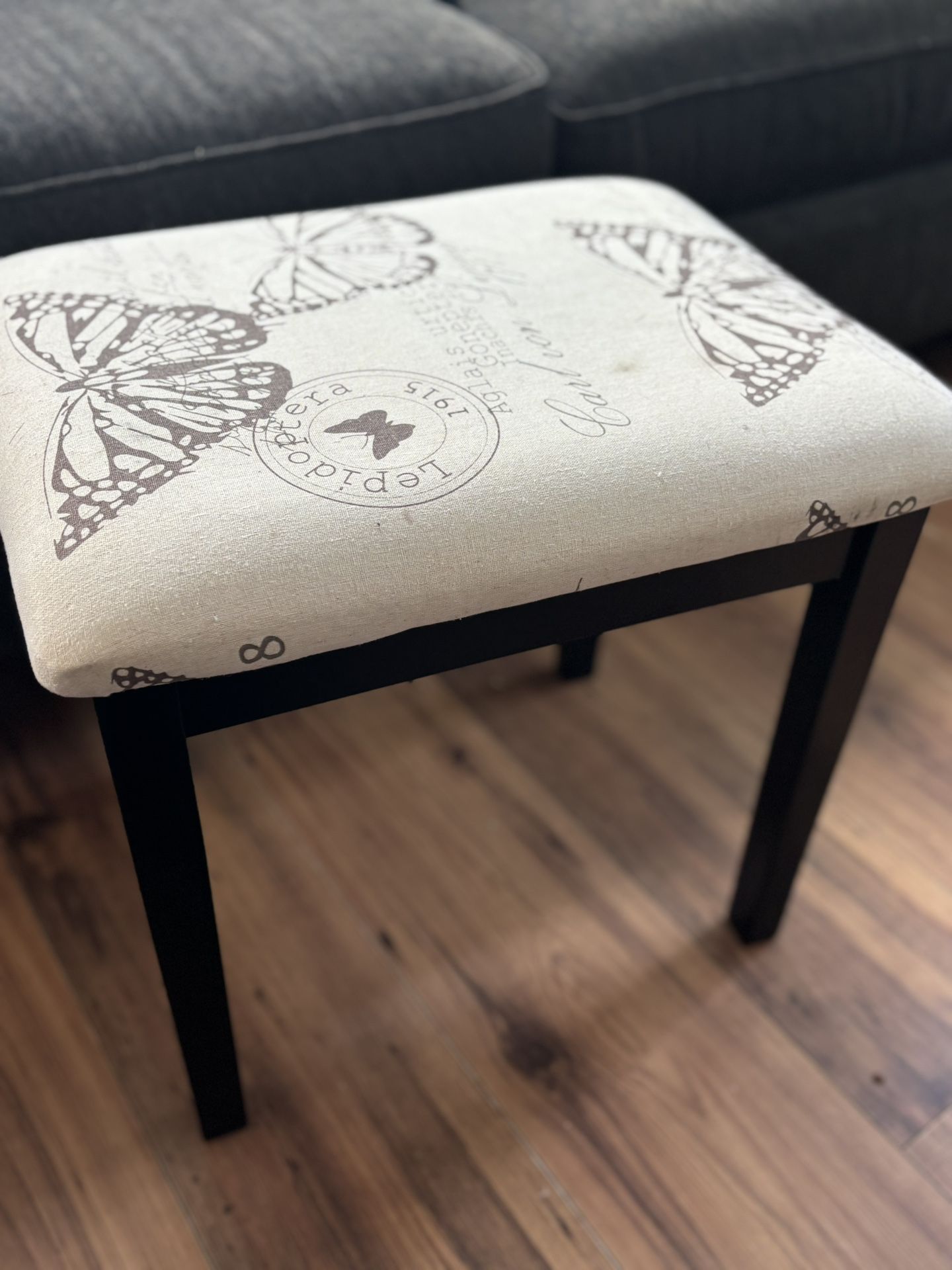 Linon Butterfly Vanity Stool