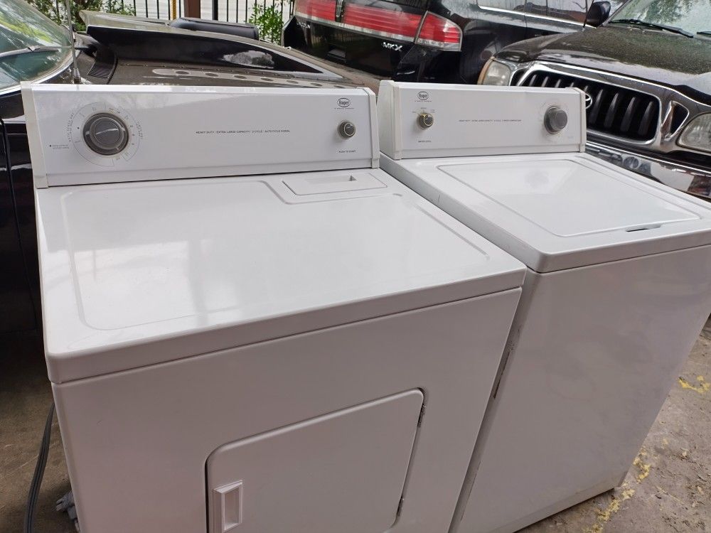 Roper made by whirlpool heavy duty washer and electric dryer set and perfect working condition 