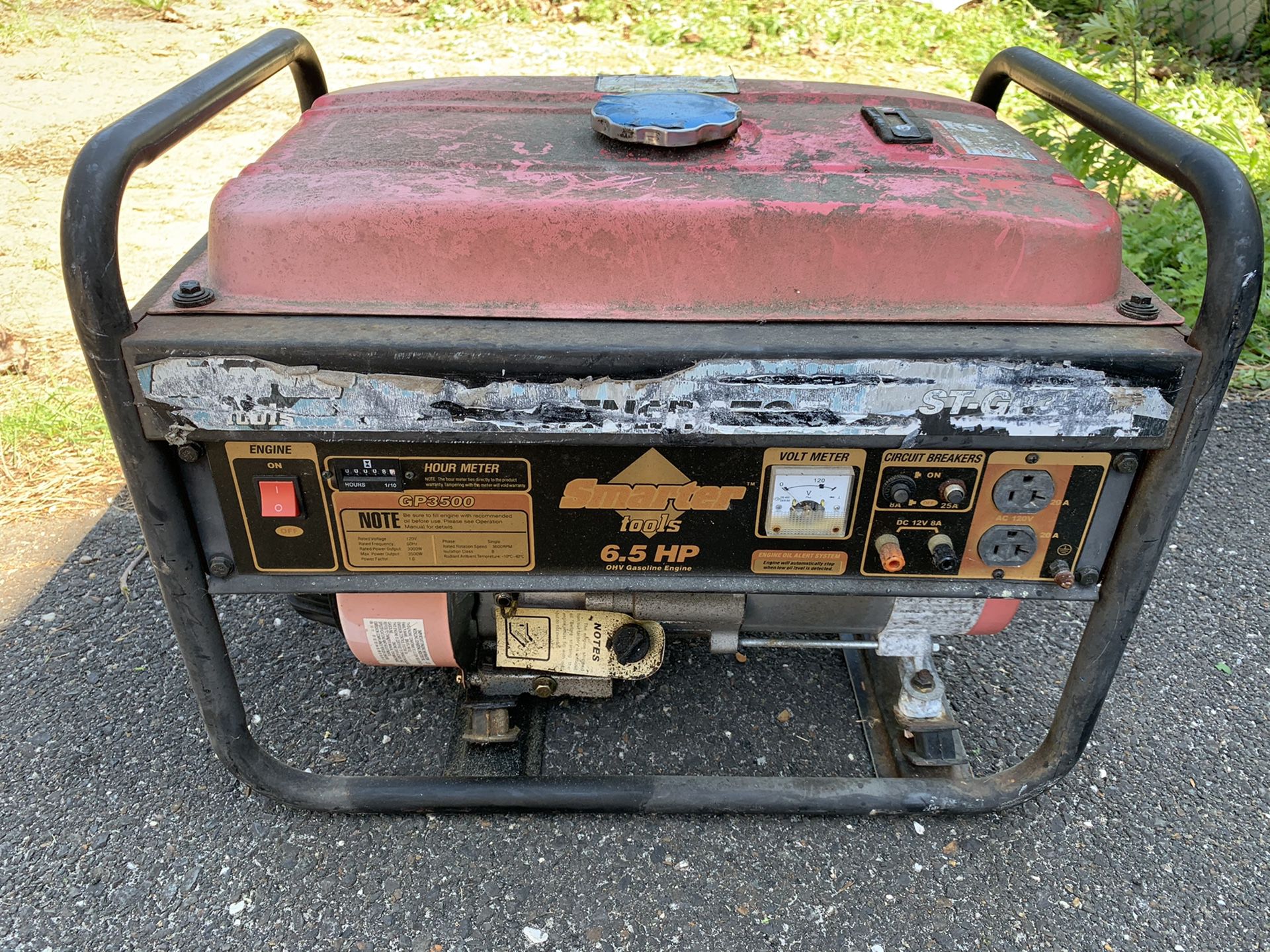 Generator. Needs work. It turn on last summer. Need a carb I need. Don’t know nothing about it