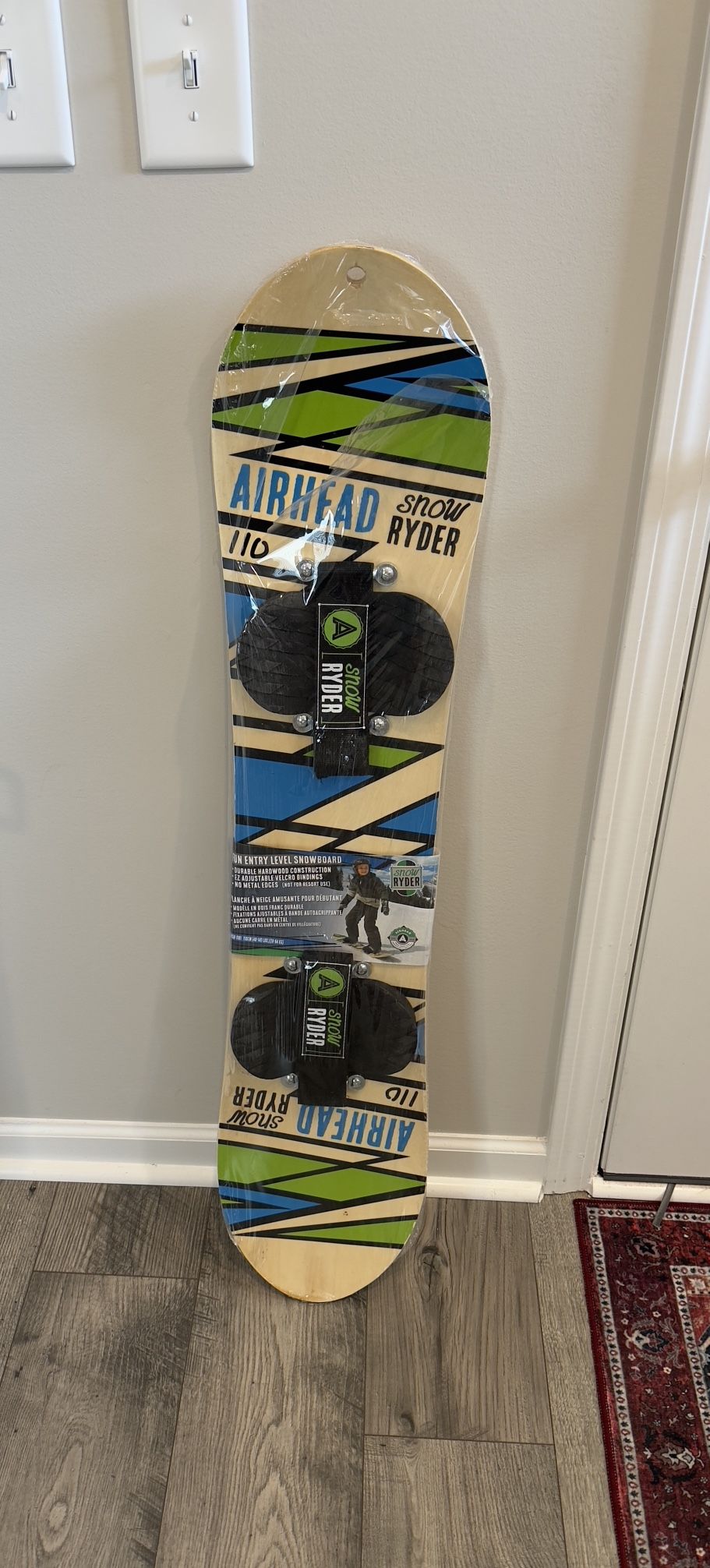 Snow Ryder Airhead 110 Kids Training Beginner Snowboard 