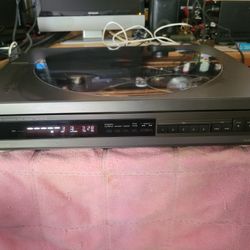 Vtg Technics Top Loading 5 CD Changer 