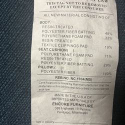 Blue Sofa With Decorative Pillows