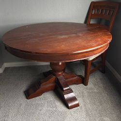 Round Table Wood Veneer