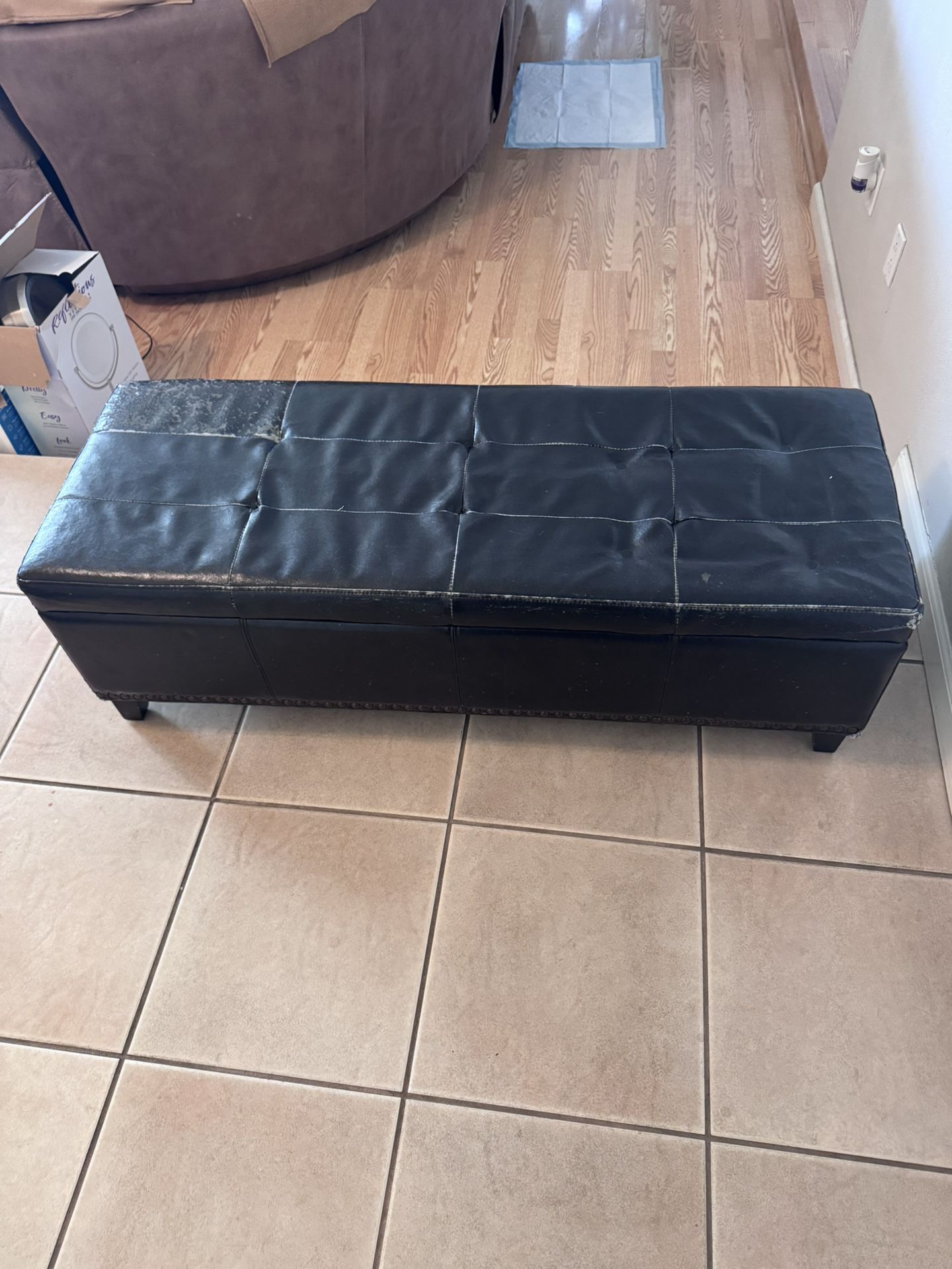Ottoman 51” L X 19” W X 15” H