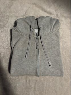 Gray polo hoodie