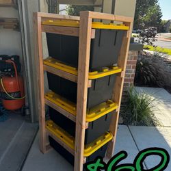 4 Bin Storage Racks 