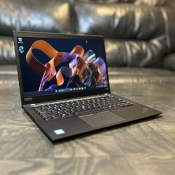 Business grade Lenovo ThinkPad T490s 14” inches Core i7 8th gen 8GB RAM 256GB SSD HDMI Full HD 1080p Windows 11  laptop computer