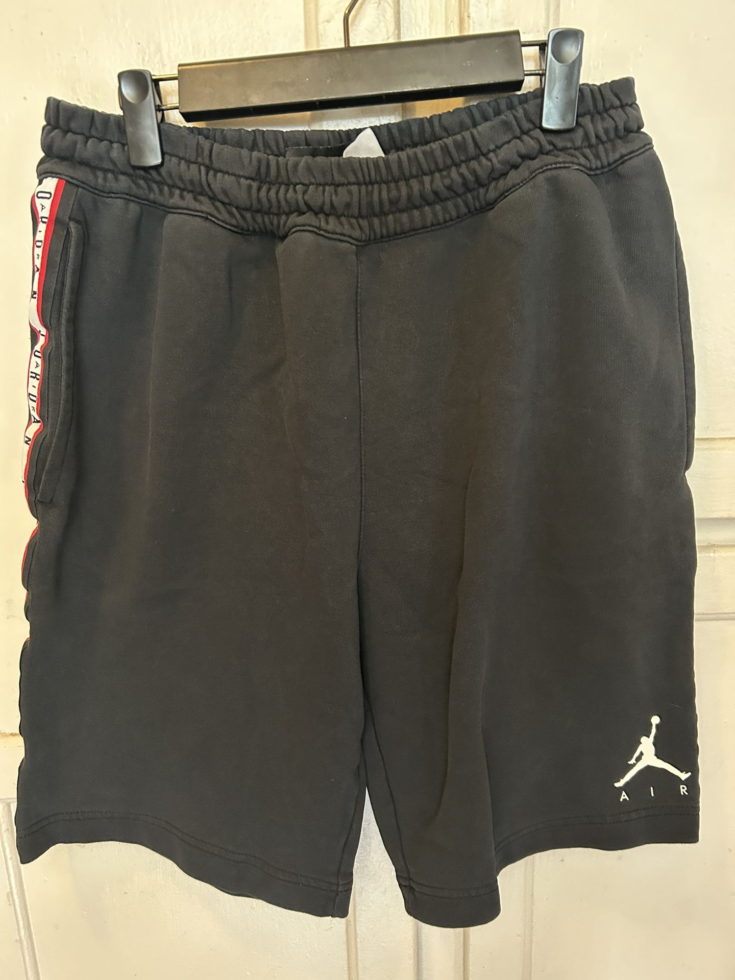 Vintage Y2k Air Jordan Spell Out Fleece Shorts Athleisure Sz Medium