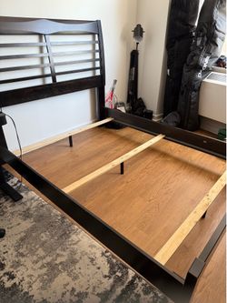 Ashley Furniture Queen Bed Frame — Espresso | $60