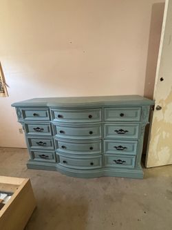 Dresser and King Bed Frame