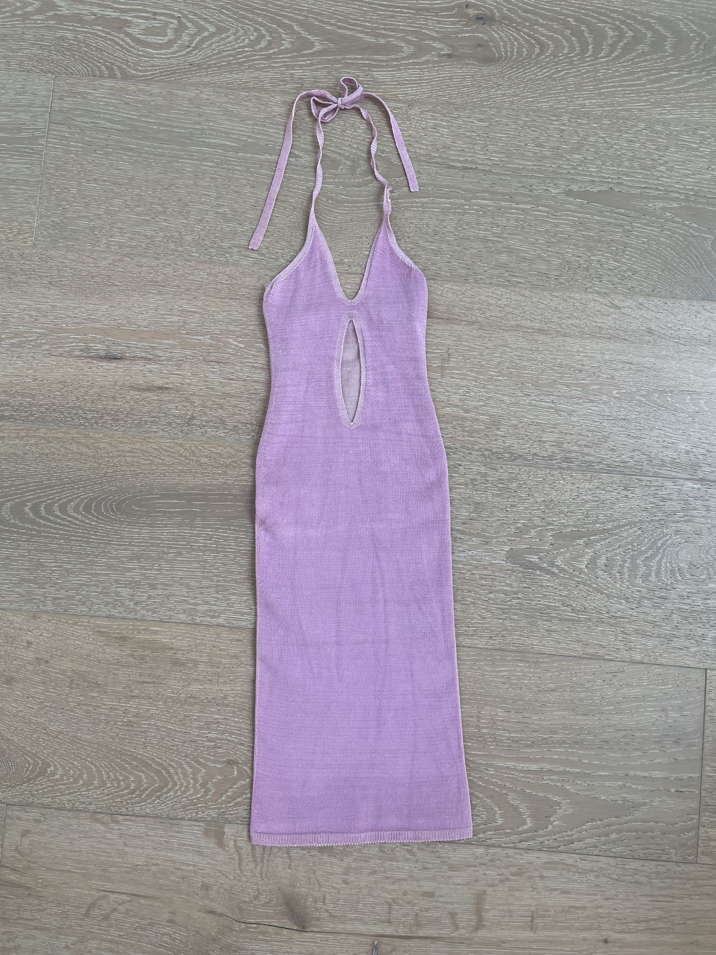 Elegant Lavender Halter dress
