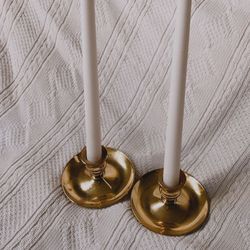 Brass candle holders