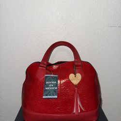 Red Leather Purse