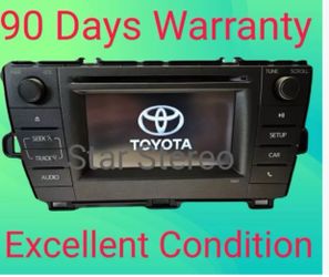 2012-2015 TOYOTA PRIUS RADIO RECEIVER DISPLAY SCREEN CD PLAYER ID 57031 TO118U