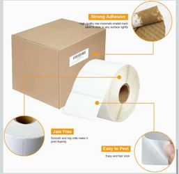 Labels/6 Rolls】 3-Proof 1" Core Labelebal 2" x 1" Direct Thermal Label (51mm x 25mm) Multipurpose Shipping Address Barcodes Labels Compatible for Zebr