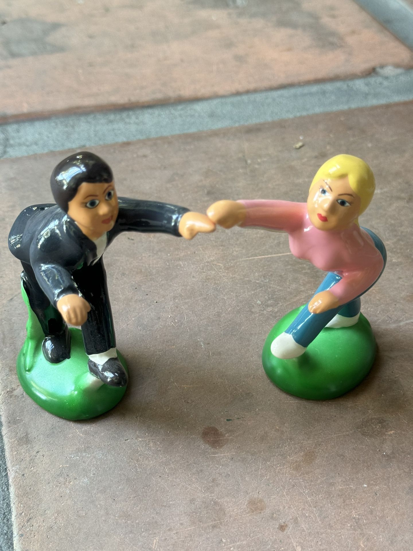 The Vintage 50's Rock and Roll Couple Salt and Pepper Shaker 