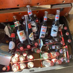 Collection Of Coke Pepsi Bottles