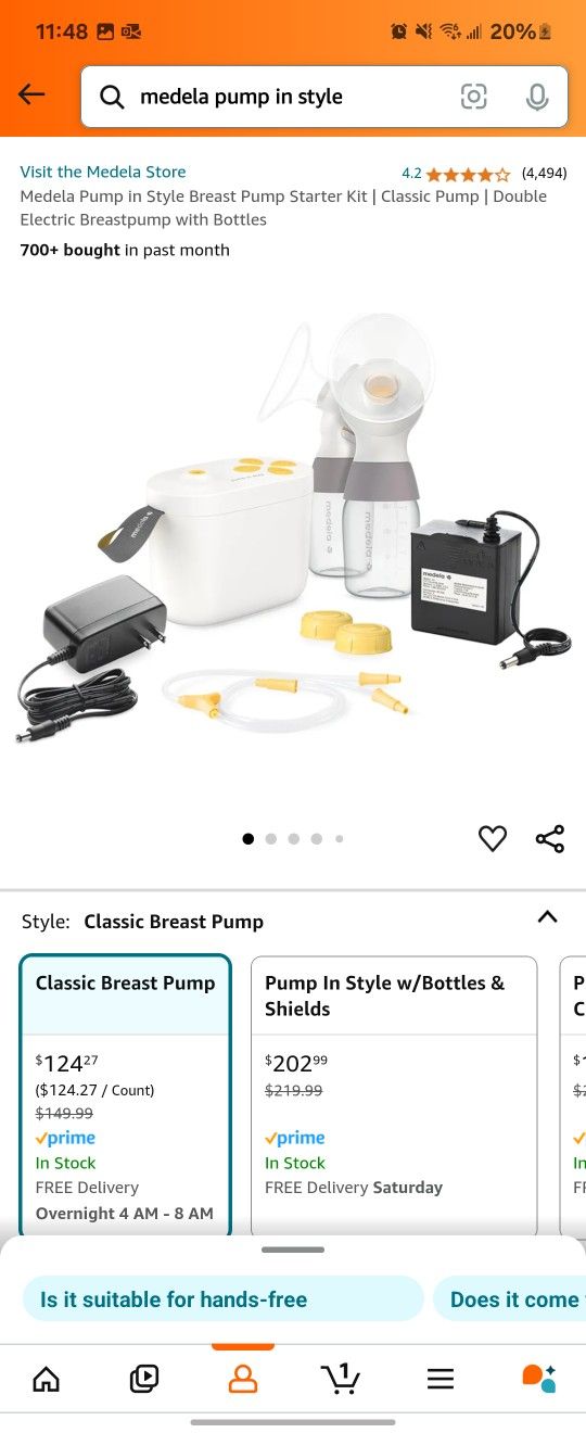 Madella Pump In Style Breast pump And Accessories