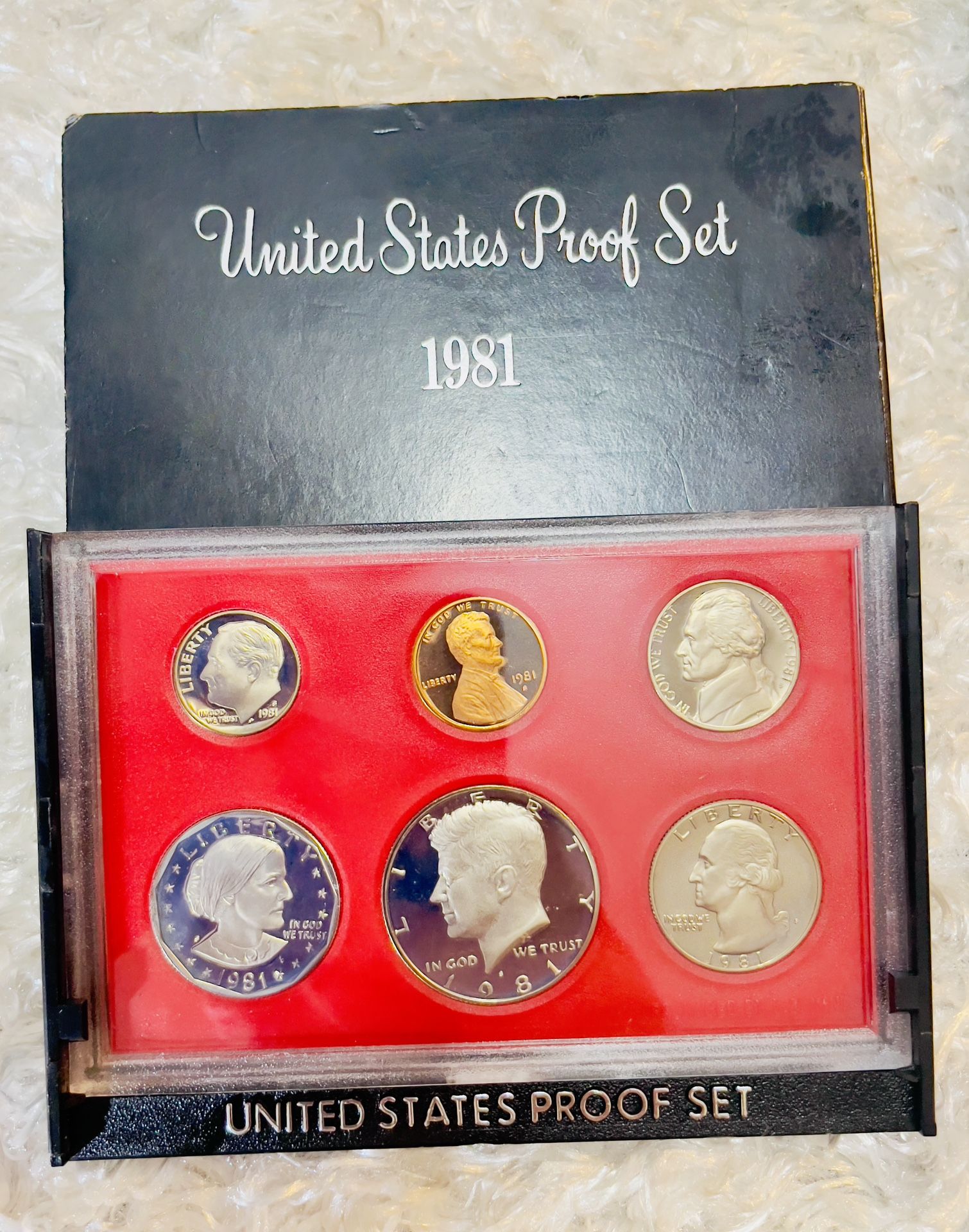 RARE Type 2 1981 United States Proof Set, specially struck in "proof condition"