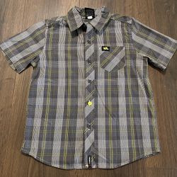 Boy’s Tony Hawk Plaid Button Up Shirt M 5/6