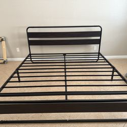 Cal-King Metal Bed Frame